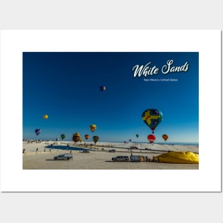 White Sands Hot Air Balloon Invitational Posters and Art